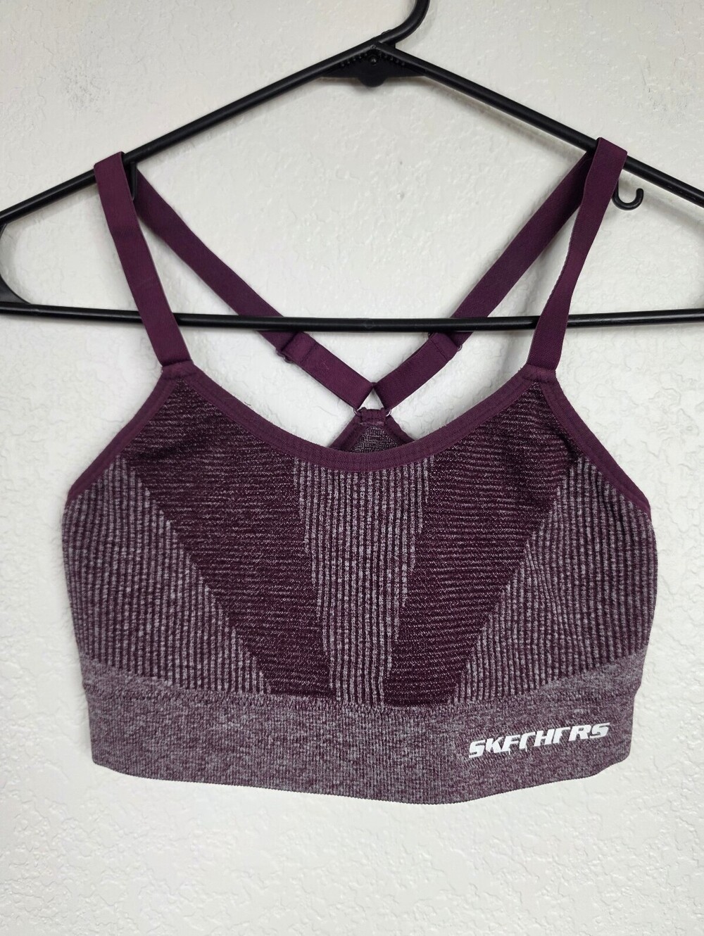 Skechers Women's Purple Medium Sports Bra Y2K